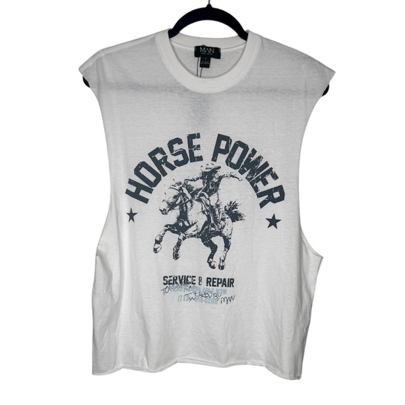 BoohooMAN Oversized Boxy Western Graphic Tank Top
Mens S y2k - Picture 2 of 5